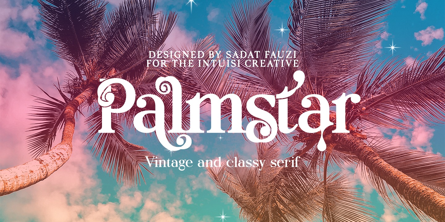 Ejemplo de fuente Palmstar
